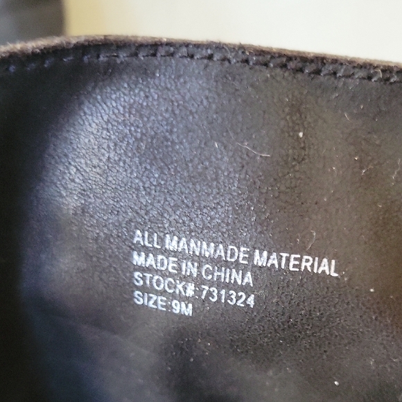 Restricted Black Over the Knee Boots Moto Style Size 9 - Picture 9 of 12